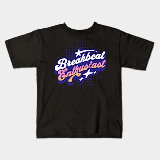 BREAKBEAT  - Enthusiast (blue) Kids T-Shirt